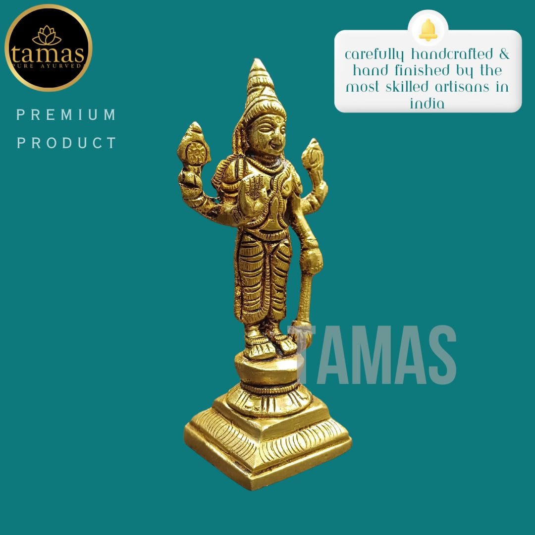Tamas Brass  Lord Vishnu Statue